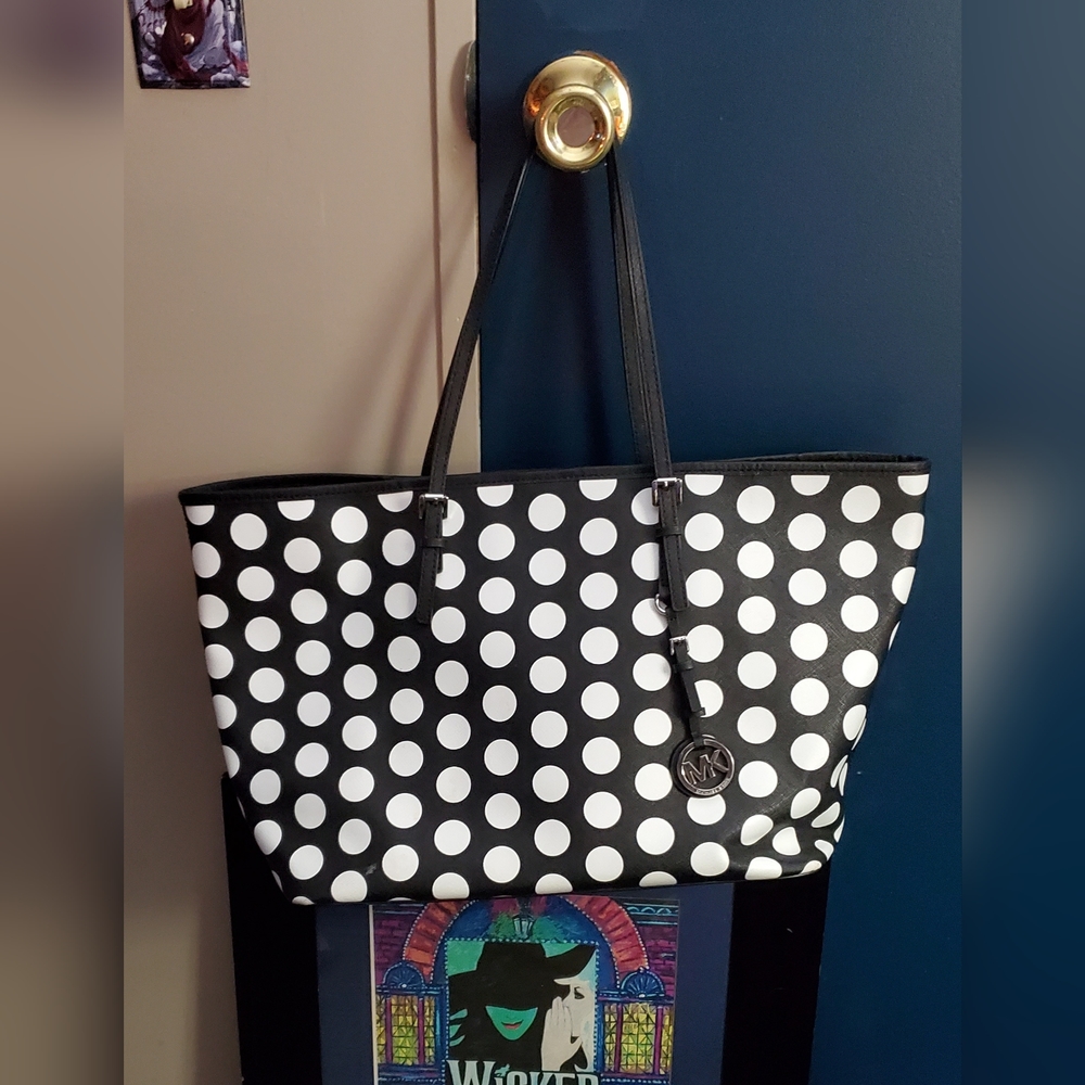 NWOT Michael Kors Polka Dot Tote